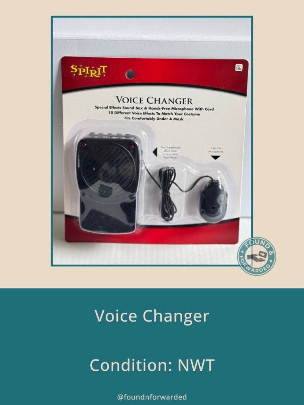 Spirit Halloween Voice Changer 10 Effects Sound Box NWT Sealed